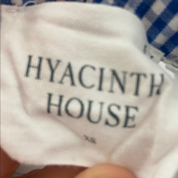 Tuckernuck Hyacinth House Roman Sleeve Gingham Cotton Poplin Top Sz XS - Picture 4 of 5
